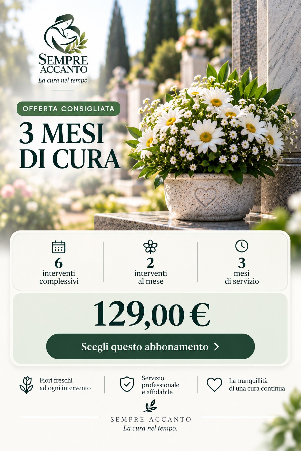 Offerta 3 mesi di cura — Sempre Accanto